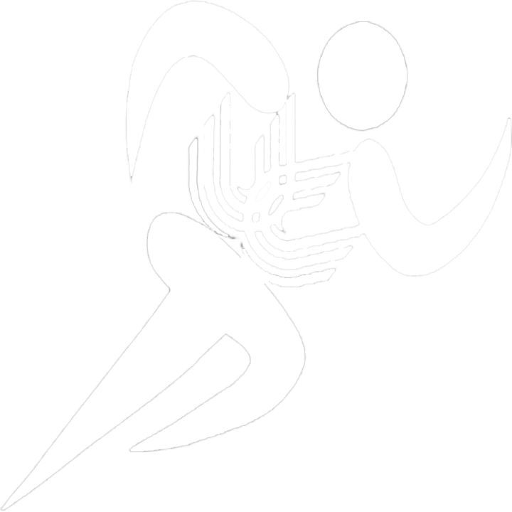 Logo SportUCA en blanco. Figura de una persona corriendo, dentro de él se situa
                        el logo de la UCA